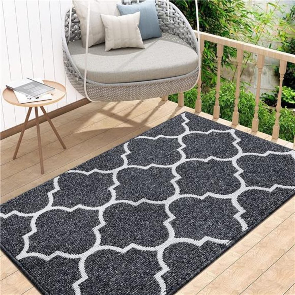 Indoor Door Mat, 40x32, Non-Slip Absorbent Resist Dirt Entrance Mat, Washable
